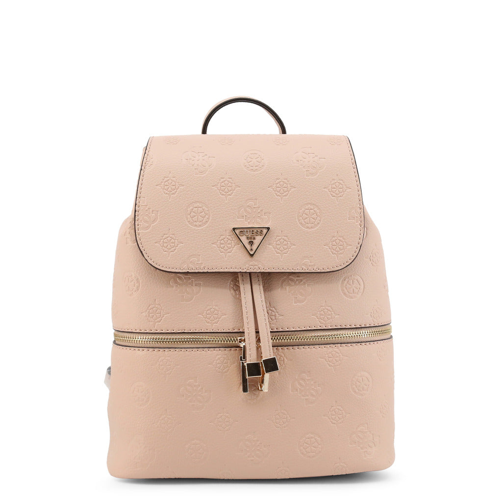 Helaina Logo Embossed Pink Backpack