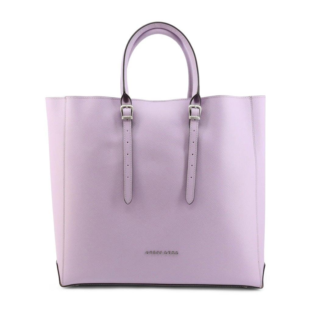 Luxe Leather Shopper in Violet