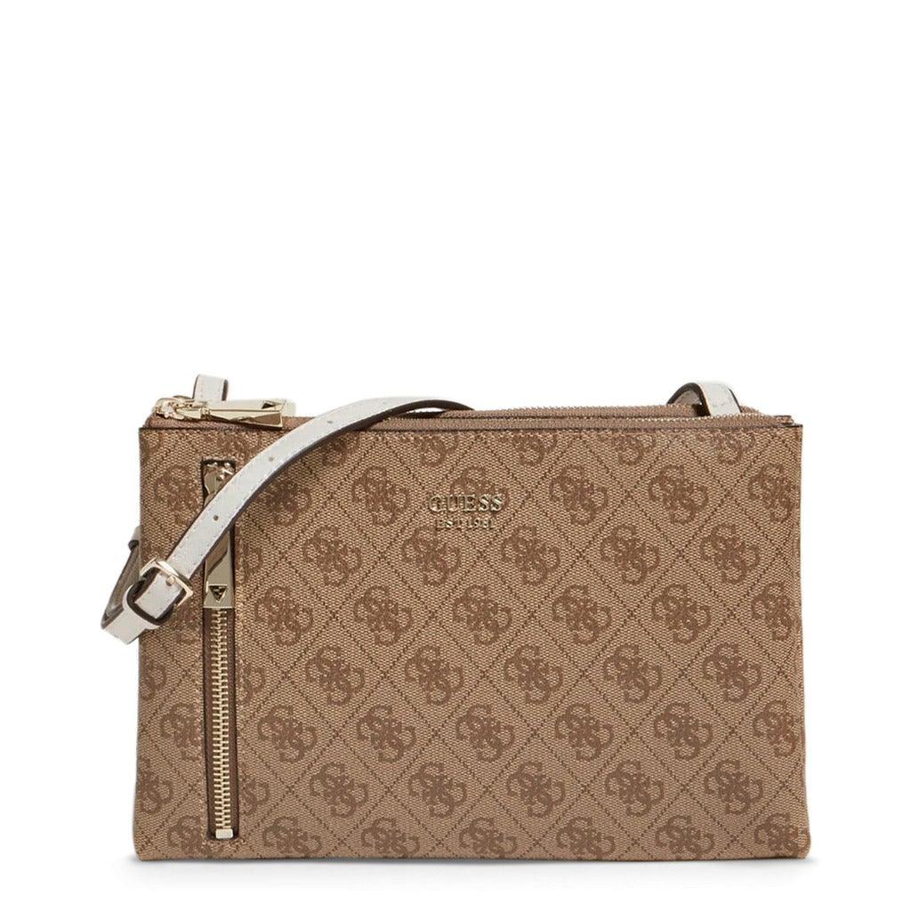 Naya Double Zip Crossbody Brown