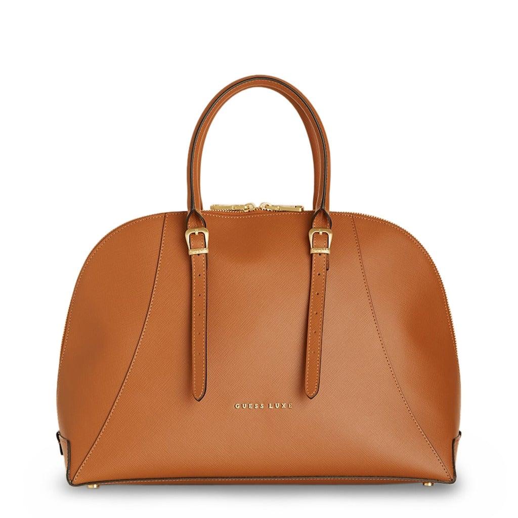 Luxe Leather Handbag in Brown