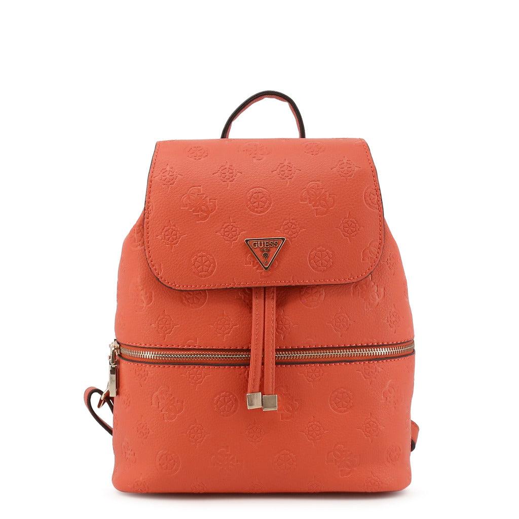 Helaina Logo Embossed Orange Backpack