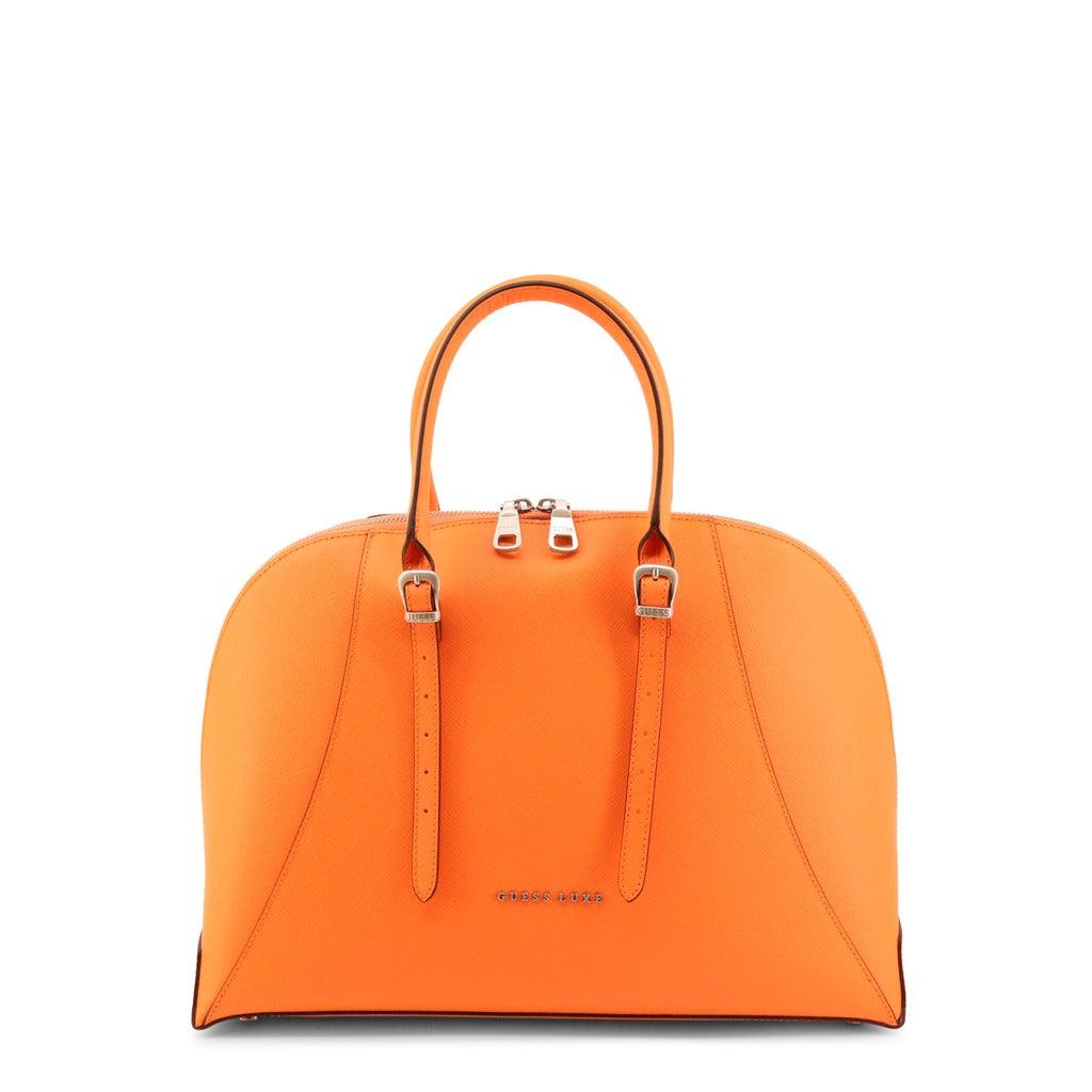 Luxe Leather Handbag in Orange