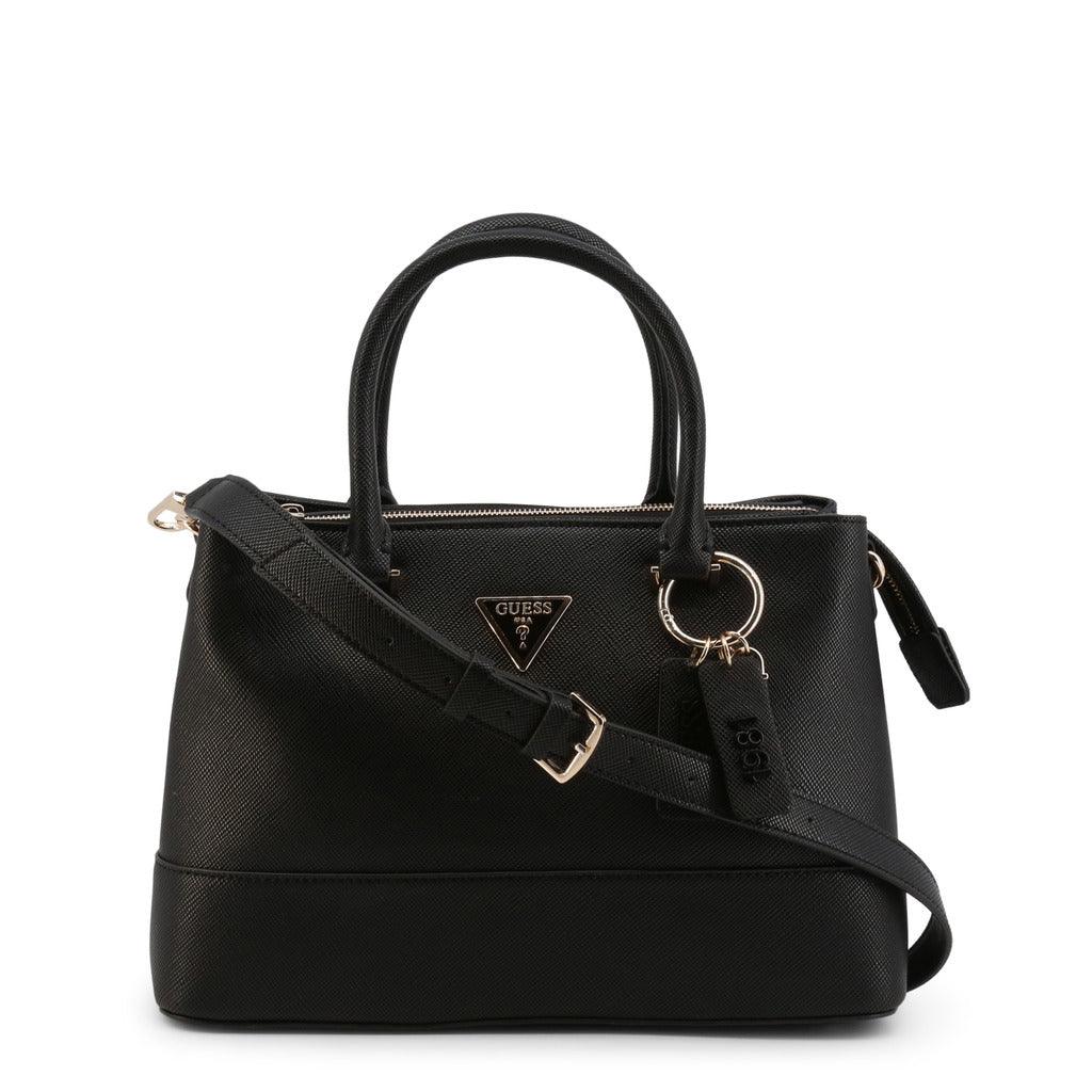 Cordelia Saffiano Handbag in Black