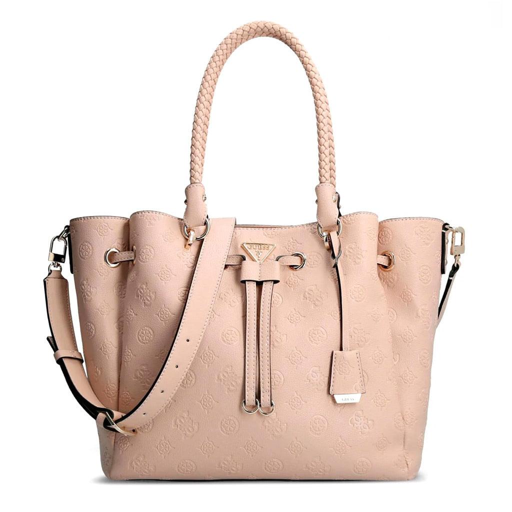 Helaina Logo Embossed Pink Shoulder Bag