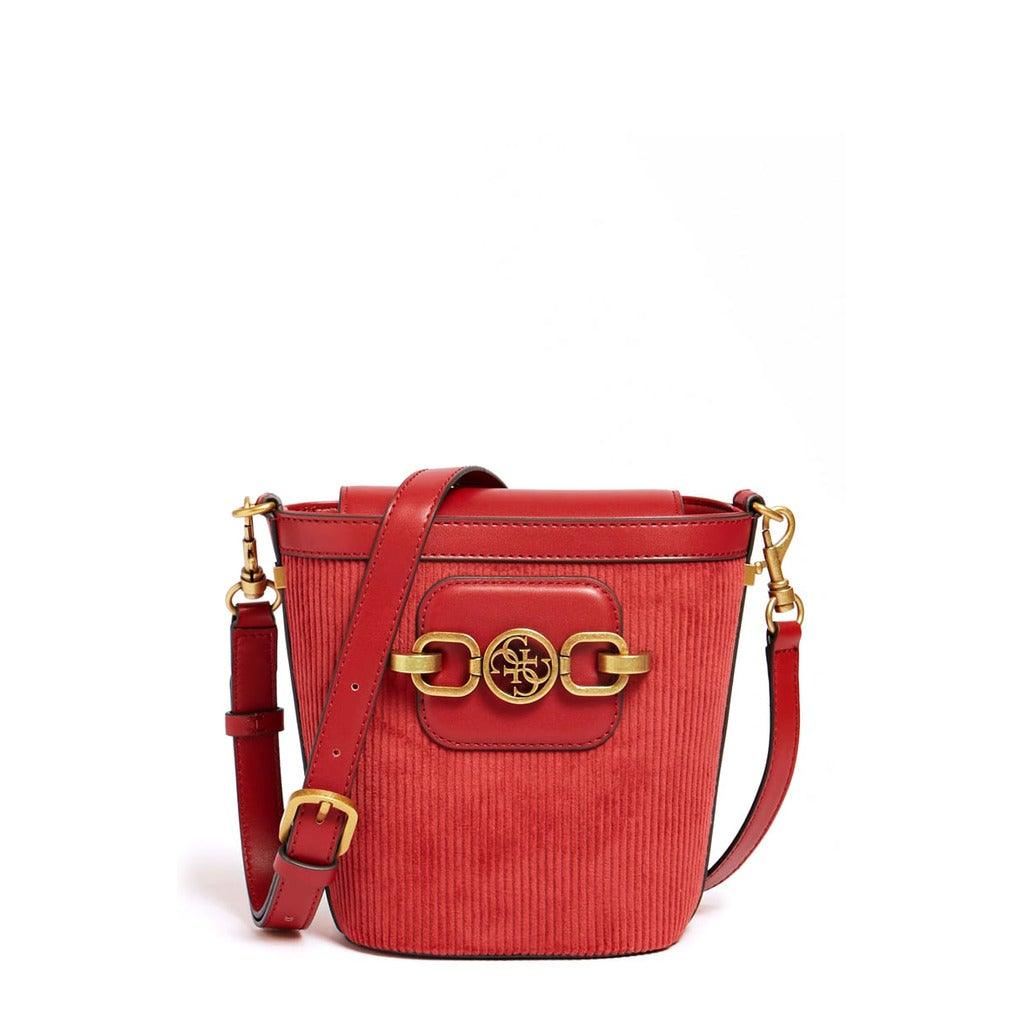 Hensely Cord Bucket Bag in Red