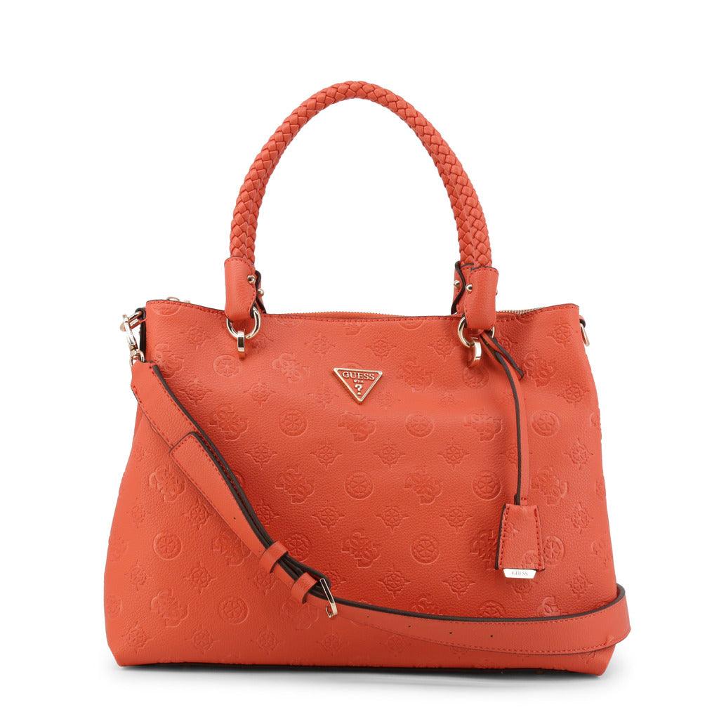 Helaina Logo Embossed Satchel Orange