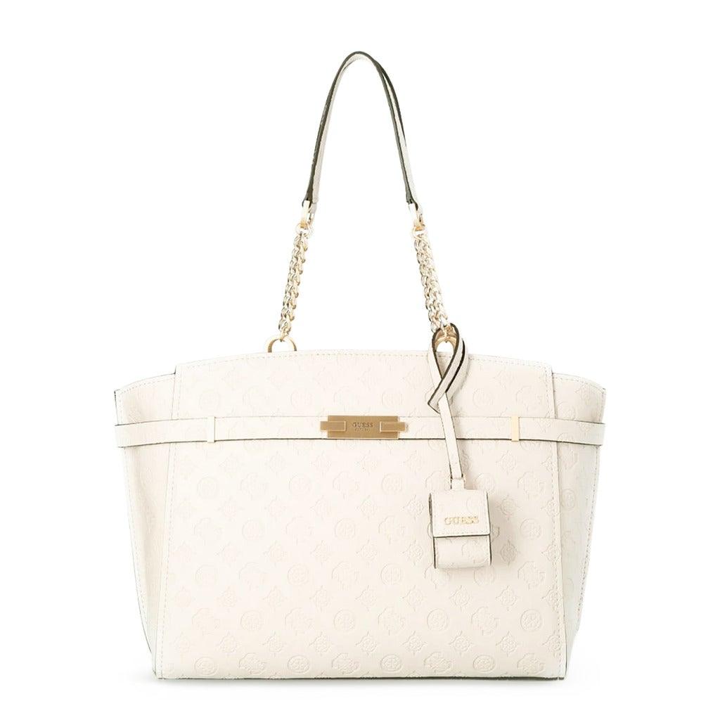 Bea Embossed 4G Peony Logo Shoulder Bag in White