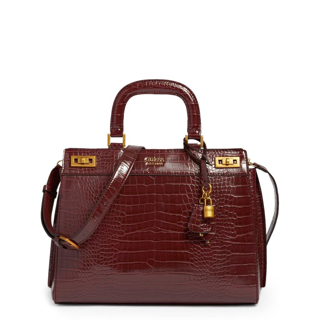 Katey Croc Print Handbag