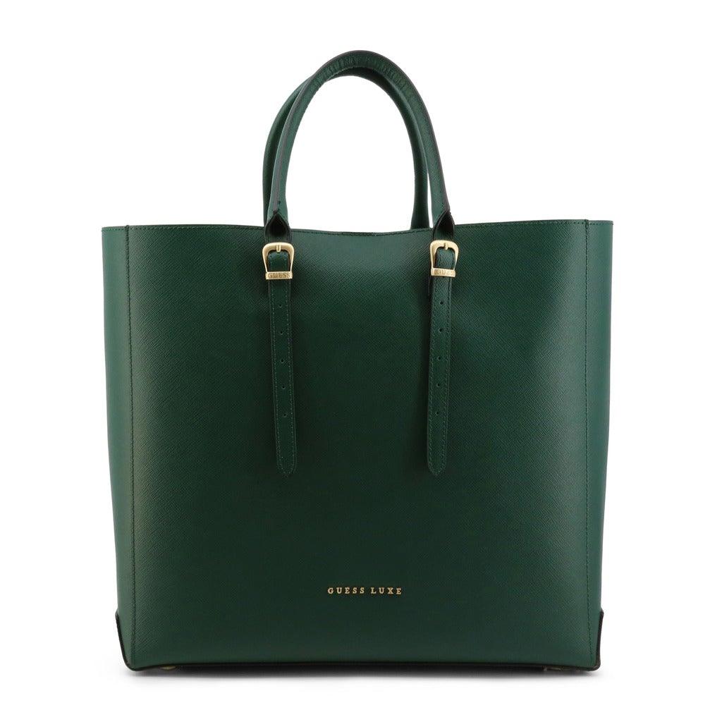 Luxe Leather Shopper in Green