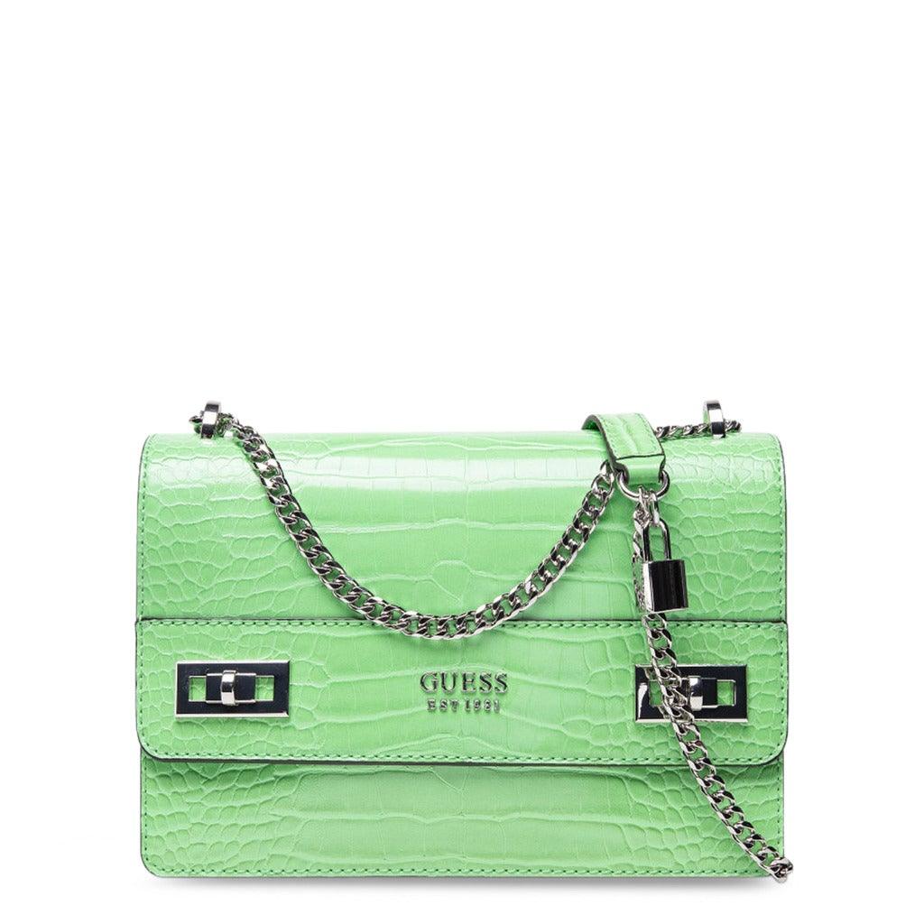 Katey Croc Print Mini Crossbody Bag in Green