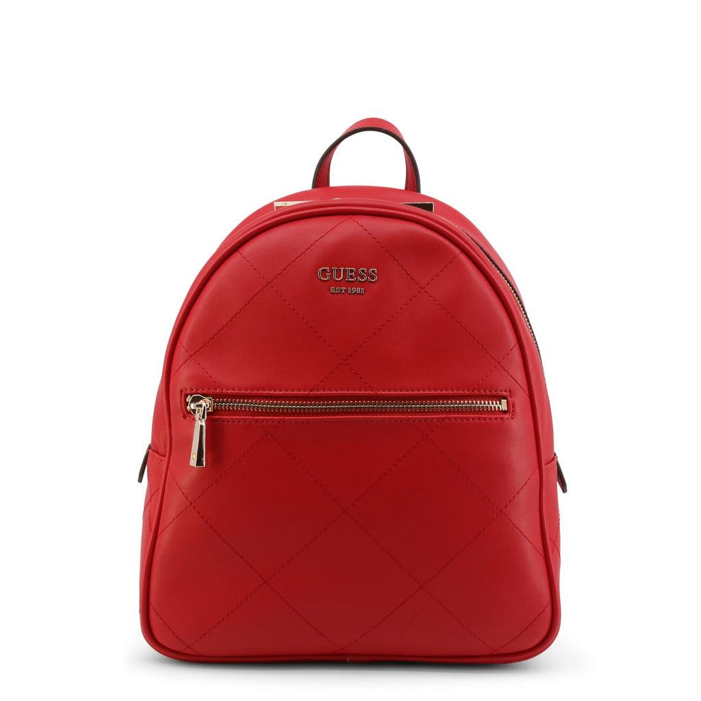 Vikky Quilted Backpack in Red