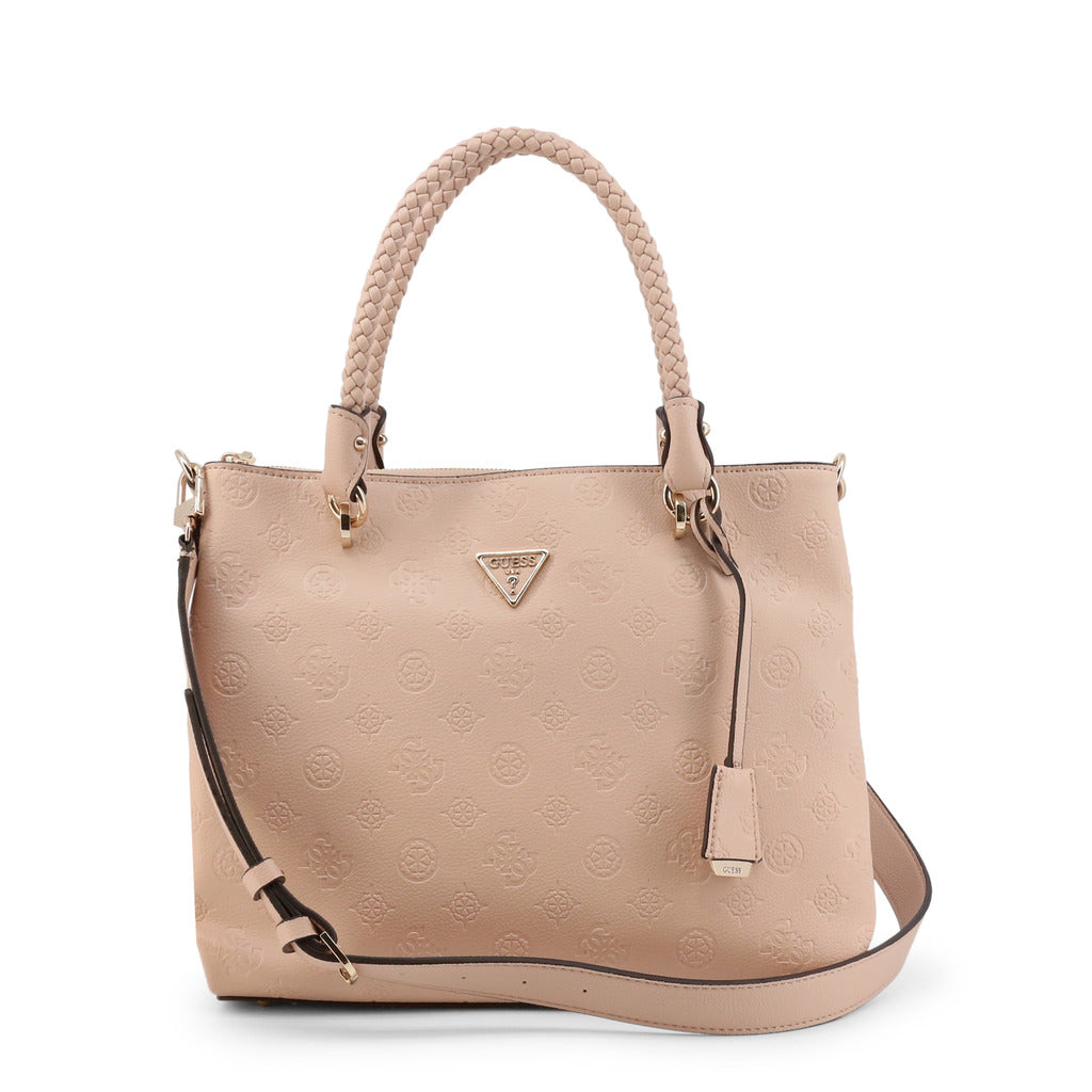 Helaina Logo Embossed Satchel Pink