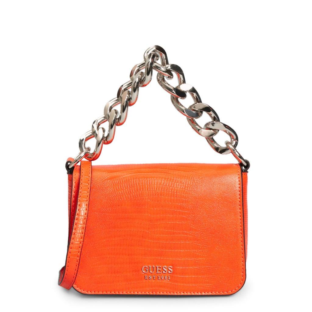 Tullia Croc Print Mini Handbag in Orange