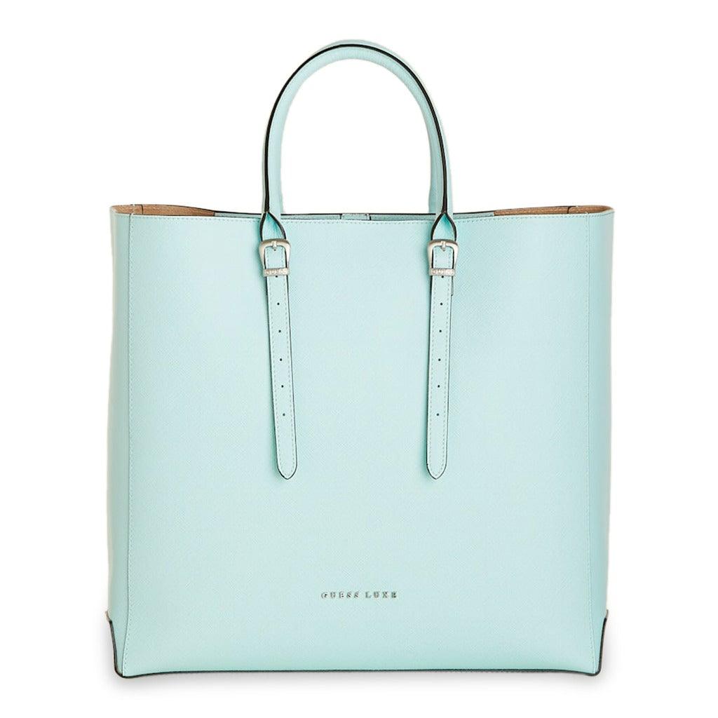 Luxe Leather Shopper in Blue